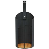 vidaXL Zunanji tuš črn 100x100x241,5 cm poli ratan in akacijev les | Shoptok.si