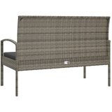  Vrtna klupa s jastukom siva 105 cm od poliratana | Eponuda.com