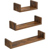 Vasagle SONGMICS komplet 3 plavajočih stenskih polic | Shoptok.si