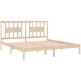  Posteljni okvir iz trdne borovine 200x200 cm, (20684920) | Shoptok.si