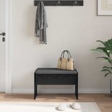  Klupa za hodnik s jastukom Crni hrast 63 x 38 x 40 cm | shoptok.hr