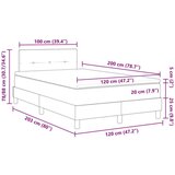  Postelja z vzmetnico z vzmetnico Modra 120 x 200 cm blago, (5000125803) | Shoptok.si