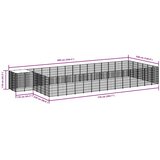  Kavez za pse crni 26,62 m² čelični | shoptok.hr
