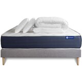 ACTISOM Kompletni paket za posteljo - Vzmetnica 200x200 cm + Vzmetnica z letvami (komplet) + 2 vzglavnika + Prevleka - Actimemo Sleep, (21614125) | Shoptok.si