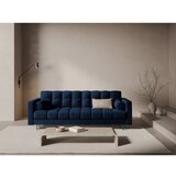 Cosmopolitan Design Temno modra žametna raztegljiva sedežna garnitura s prostorom za shranjevanje 222 cm Bali – | Shoptok.si