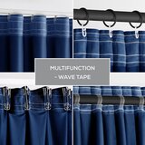 AmeliaHome Curtain VELVET color indigo style classic tape type of material - textiles velvet 140x270 | shoptok.hr