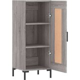 vidaXL Komoda siva sonoma 34,5x34x90 cm inženirski les | Shoptok.si