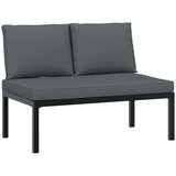  4-dijelni set vrtnih sofa s jastucima crni aluminijski | shoptok.hr