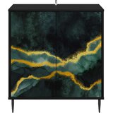  Kreveta WIJHE Crni hrast 69 x 33 x 76 cm Konstruirano drvo | shoptok.hr