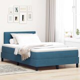 Box spring krevet Tamno plava 120 x 200 cm Baršun | shoptok.hr