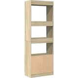  Visoka komoda boja hrasta sonome 63x33x180 cm konstruirano drvo | shoptok.hr