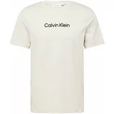 Calvin Klein Majica svijetlobež / crna