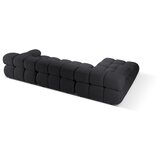 Micadoni Antracitno siva kotna sedežna garnitura iz tkanine bouclé (levi kot) Bellis – Home | Shoptok.si
