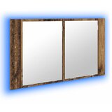  Kupaonski ormar s ogledalom Zidne Staro drvo 80 x 12 x 45 cm | Eponuda.ba