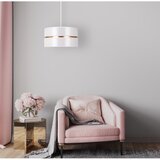  Duolla - Visilica na sajli DUO 1xE27/15W/230V prečnik 40 cm bela/zlatna | Eponuda.com