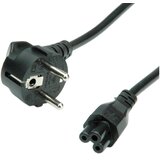 Roline VALUE naponski kabel 3-polni, ravni Compaq IEC320 C5, 1.8m crni u