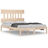  Okvir za krevet od masivnog drva 150 x 200 cm veliki bračni | shoptok.hr
