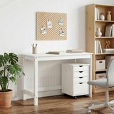  Set ormara za radne stolove 2 kom. Bijela Masivna borovina | shoptok.hr