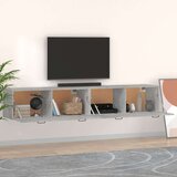  Zidni ormarići 2 kom boja siva betona 100x36 5x35 cm drveni | shoptok.hr