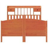 vidaXL Krevet s regalom za knjige bez madraca 160x200 cm od borovine | shoptok.hr