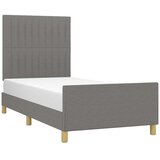  Okvir za krevet bez madraca tamnosivi 90x200 cm od tkanine | shoptok.hr