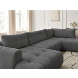 Bobochic Paris Tamno siva sklopiva/s prostorom za odlaganje kutna garnitura (s desnim kutom/u obliku slova "U") Fuji – | shoptok.hr