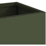 vidaXL saksija Maslinasta Metal 60 x 26 x 45 cm Saksije Saksija | shoptok.hr