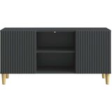 TV omarica Črna 102 x 34,5 x 50 cm Inženirski les, (5000238885) | Shoptok.si