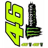 Vr46 Valentino Rossi Monster nalepke | Shoptok.si