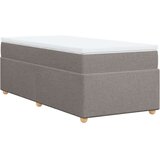 vidaXL krevet s oprugama i madracem smeđesivi 100 x 200 cm od tkanine | shoptok.hr