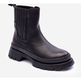 Kesi Solid leather shoes slim black Rosan Cene