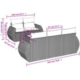  6-dijelni set vrtnih sofa od poliratana s jastucima svjetlosivi | shoptok.hr