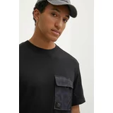 Hugo Bombažna kratka majica moška, črna barva, 50517637
