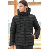Dewberry M8658 MEN'S COAT-DARK BLACK Cene