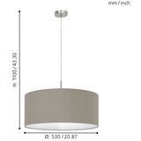 Eglo 31576 - visilica na sajli pasteri 1xE27/60W/230V | Eponuda.com