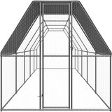 vidaXL Vanjski kavez za kokoši 2 x 10 x 2 m od pocinčanog čelika | shoptok.hr