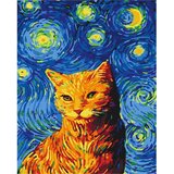  Slika za samostalno slikanje - Van Gogh's cat 40x50 | shoptok.hr