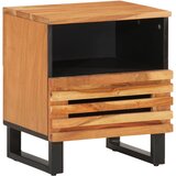  Noćni ormarić 40 x 34 x 46 cm od masivnog bagremovog drva | shoptok.hr