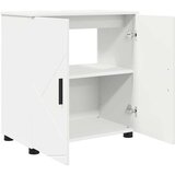 vidaXL Kopalniška omarica z vrati Bela 61 x 35 x 64 cm Konstruiran les | Shoptok.si