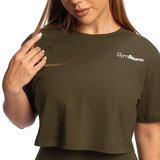 GymBeam Women‘s Limitless Cropped T-Shirt Espresso | ePonuda.com