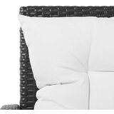 Poli 5-dijelna vrtna garnitura od poliratana s jastucima crna | shoptok.hr