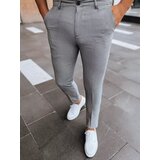 DStreet Spodnie męskie chinosy w pepitkę szare | ePonuda.com