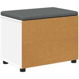  Klupa za hodnik s jastukom Jednobojno Bijelo 80 x 38 x 46 cm | shoptok.hr