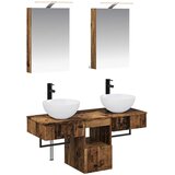  Set ormarića za kupaonicu 5 kom. Staro drvo Konstruirano drvo | shoptok.hr