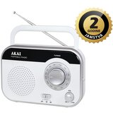 Akai radio FM, AM, analogni, AC, R14 baterije, bijeli PR003A-410 | shoptok.hr