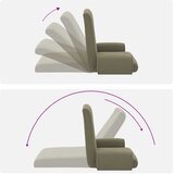 Podesivi podni naslonjač Kaki Grublji baršun | shoptok.hr