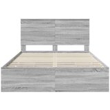  Okvir za krevet Siva Sonoma 140 x 190 cm Inženjersko Drvo | shoptok.hr