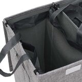 Sklopiva košara za rublje siva 64 5x34 5x59 cm umjetno platno | shoptok.hr