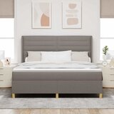  Krevet s opruga kutije Sivo-smeđa 180 x 200 cm tkanina | shoptok.hr