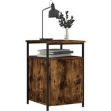  Noćni ormarići 2 kom dimljeni hrast 40x42x60 cm drveni | shoptok.hr
